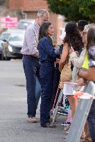 King and Queen Visit Fire-Damaged Caceres Villages
