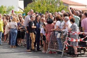 King and Queen Visit Fire-Damaged Caceres Villages