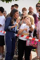 King and Queen Visit Fire-Damaged Caceres Villages