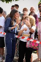 King and Queen Visit Fire-Damaged Caceres Villages