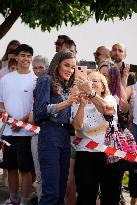 King and Queen Visit Fire-Damaged Caceres Villages