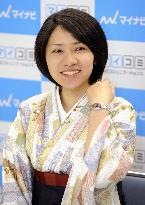 1st Joo women's shogi title holder Yauchi
