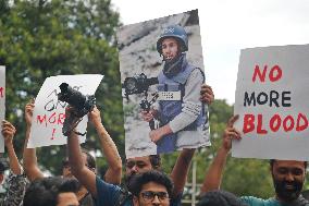 Journalists Protest Killings of Journalists in Gaza - Bangladesh