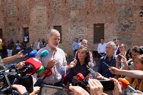 King and Queen Visit Fire-Damaged Villages - Spain