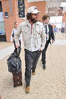 Venice Aaron Taylor Johnson Airport Arrivals JR