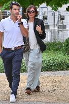 Venice Maggie Gyllenhaal Airport Arrivals JR