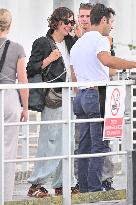 Venice Maggie Gyllenhaal Airport Arrivals JR