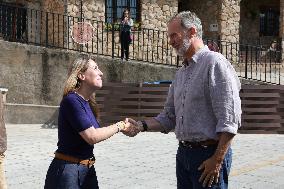 King and Queen Visit Fire-Damaged Villages - Spain