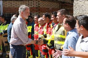 King and Queen Visit Fire-Damaged Villages - Spain