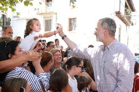 King and Queen Visit Fire-Damaged Villages - Spain