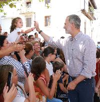 King and Queen Visit Fire-Damaged Villages - Spain