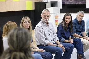 King and Queen Visit Fire-Damaged Villages - Spain