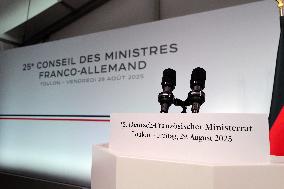 25th Franco-German Ministerial Council - Toulon