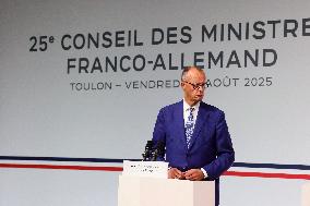 25th Franco-German Ministerial Council - Toulon