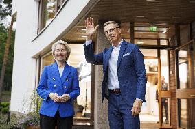 Finnish President Stubb meeting European Commission President von der Leyen