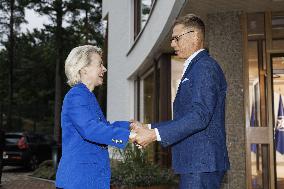 Finnish President Stubb meeting European Commission President von der Leyen