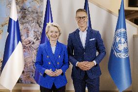 Finnish President Stubb meeting European Commission President von der Leyen