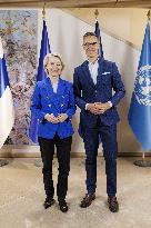 Finnish President Stubb meeting European Commission President von der Leyen