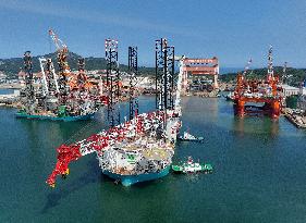 World Most Advanced Wind Power Installation Vessel Norse Wind Conducted Sea Trials