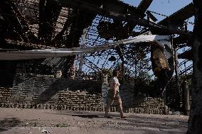 Russians Shelled Sloviansk at Night - Ukraine