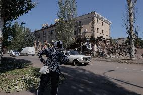 Russians Shelled Sloviansk at Night - Ukraine
