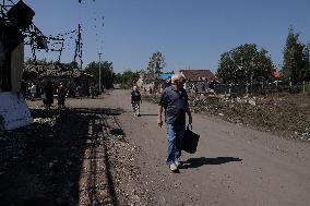Russians Shelled Sloviansk at Night - Ukraine