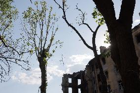 Russians Shelled Sloviansk at Night - Ukraine