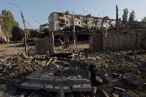 Russians Shelled Sloviansk at Night - Ukraine