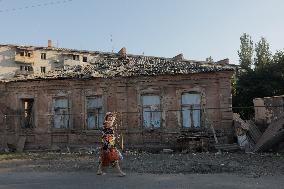 Russians Shelled Sloviansk at Night - Ukraine