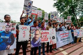 Journalists Protest Gaza Killings - Dhaka