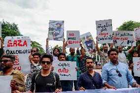 Journalists Protest Gaza Killings - Dhaka