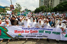Thousands March to Protest Gaza War - Dhaka