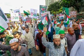 Thousands March to Protest Gaza War - Dhaka