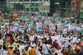 Thousands March to Protest Gaza War - Dhaka
