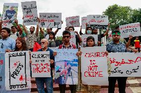 Journalists Protest Gaza Killings - Dhaka