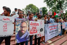 Journalists Protest Gaza Killings - Dhaka