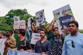 Journalists Protest Gaza Killings - Dhaka