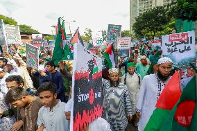 Thousands March to Protest Gaza War - Dhaka