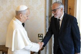Pope Leo XIV meets Andrea Riccardi - Vatican