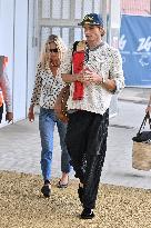 Venice Kate Moss Jordan Barrett Airport Arrivals JR