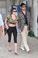Venice Halsey Avan Jogia Airport Arrivals JR