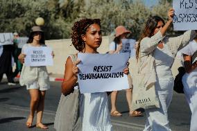 Bethlehem Activists Protest Gaza War - West Bank