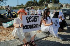 Bethlehem Activists Protest Gaza War - West Bank