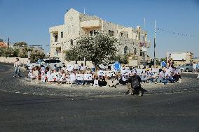 Bethlehem Activists Protest Gaza War - West Bank