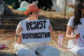 Bethlehem Activists Protest Gaza War - West Bank