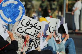 Bethlehem Activists Protest Gaza War - West Bank