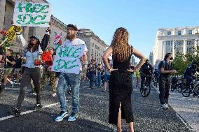 Residents Protest Against Trump - Washington