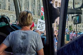 Residents Protest Against Trump - Washington