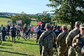 Residents Protest Against Trump - Washington