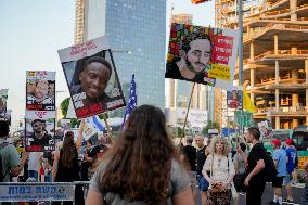 Rally for The End of The War and The Release of The Hostages - Tel Aviv